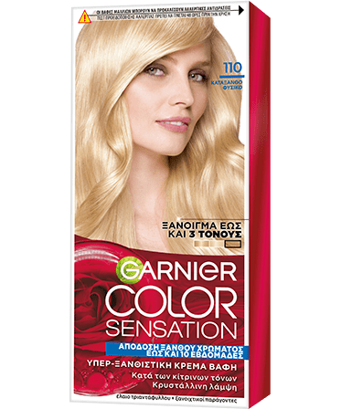 ΒΑΦΗ ΜΑΛΛΙΩΝ COLOR SENSATION 110 Κατάξανθο Φυσικό